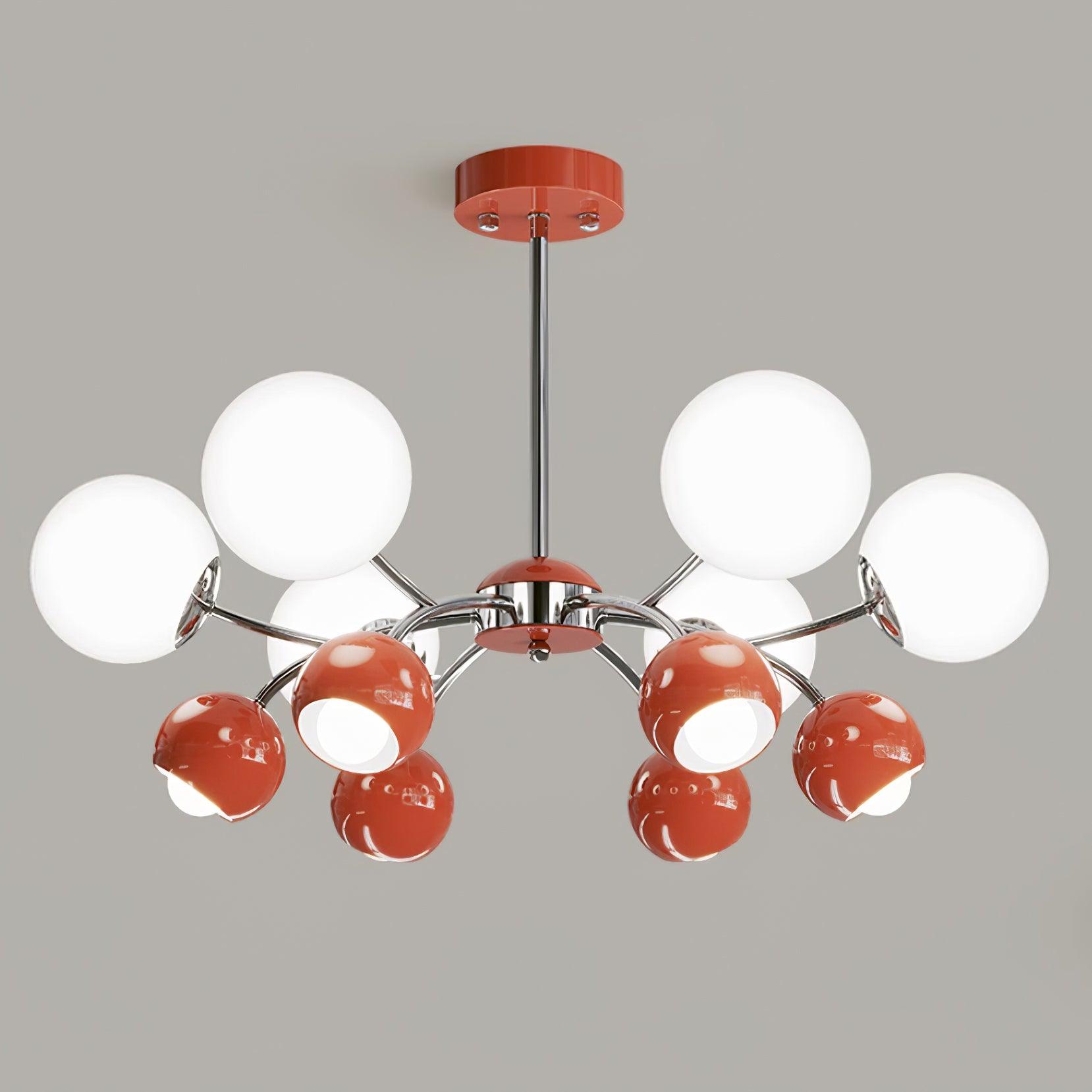 Kronleuchter Glas Metall Kuppel Blütenblatt Schirme Minimalistisch-Letslighting