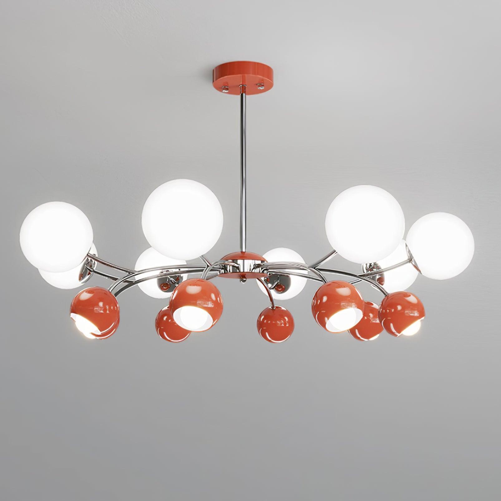 Kronleuchter Glas Metall Kuppel Blütenblatt Schirme Minimalistisch-Letslighting