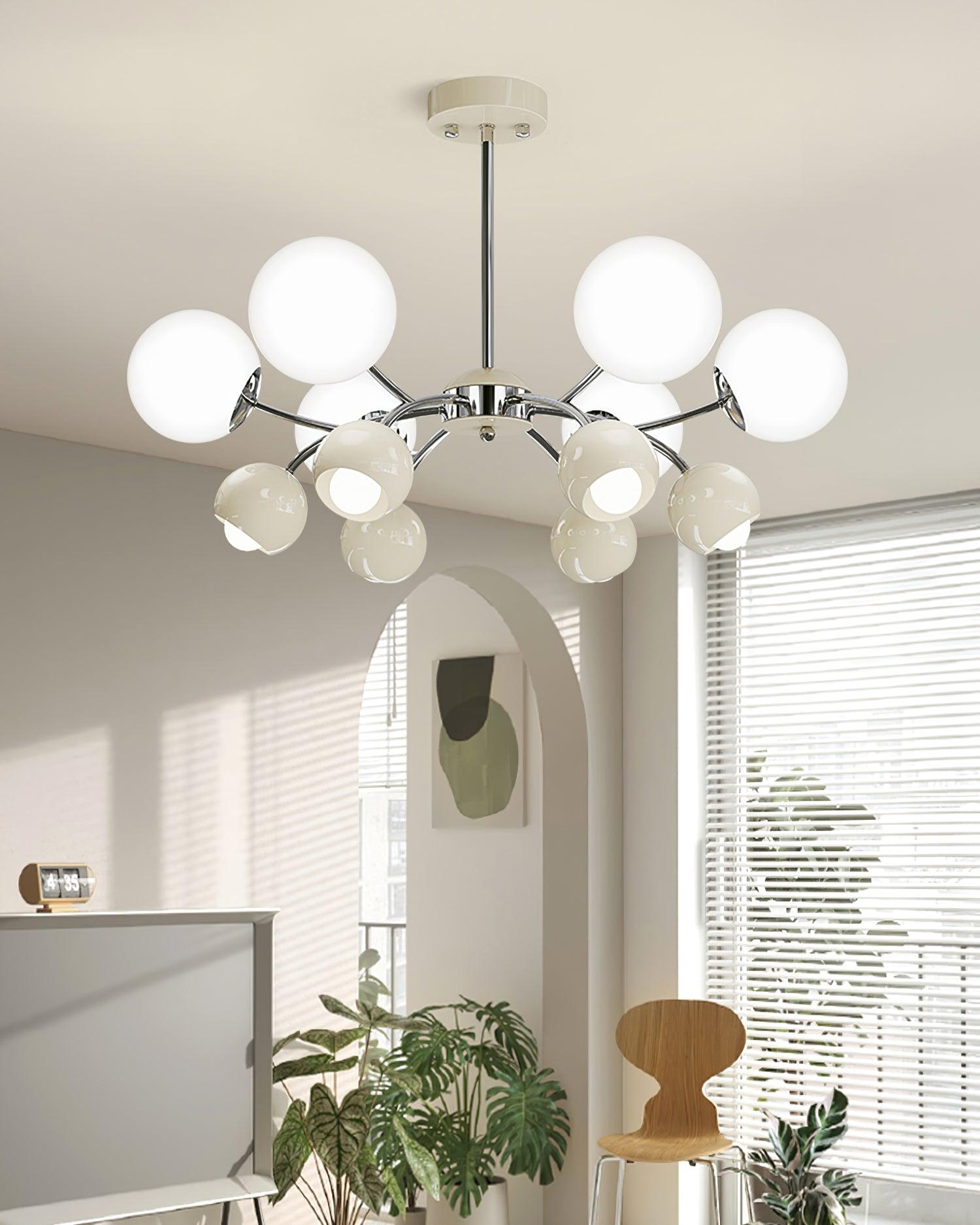 Kronleuchter Glas Metall Kuppel Blütenblatt Schirme Minimalistisch-Letslighting