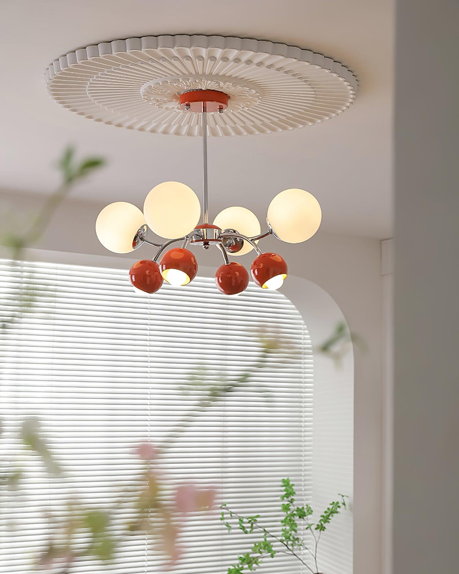 Kronleuchter Glas Metall Kuppel Blütenblatt Schirme Minimalistisch-Letslighting