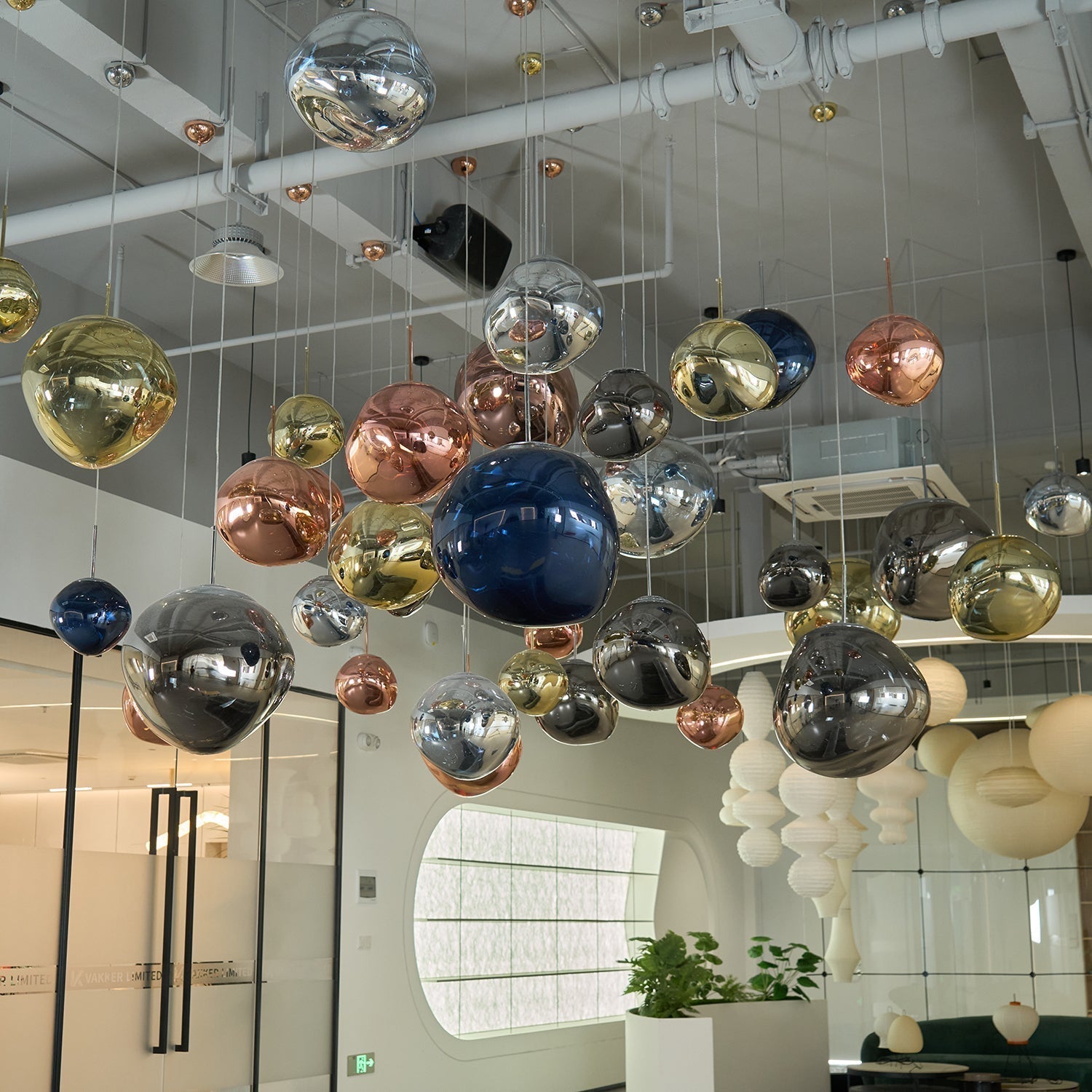 Solara Pendant Lamp Blown Glass Irregular Cluster Sculptural - Letslighting