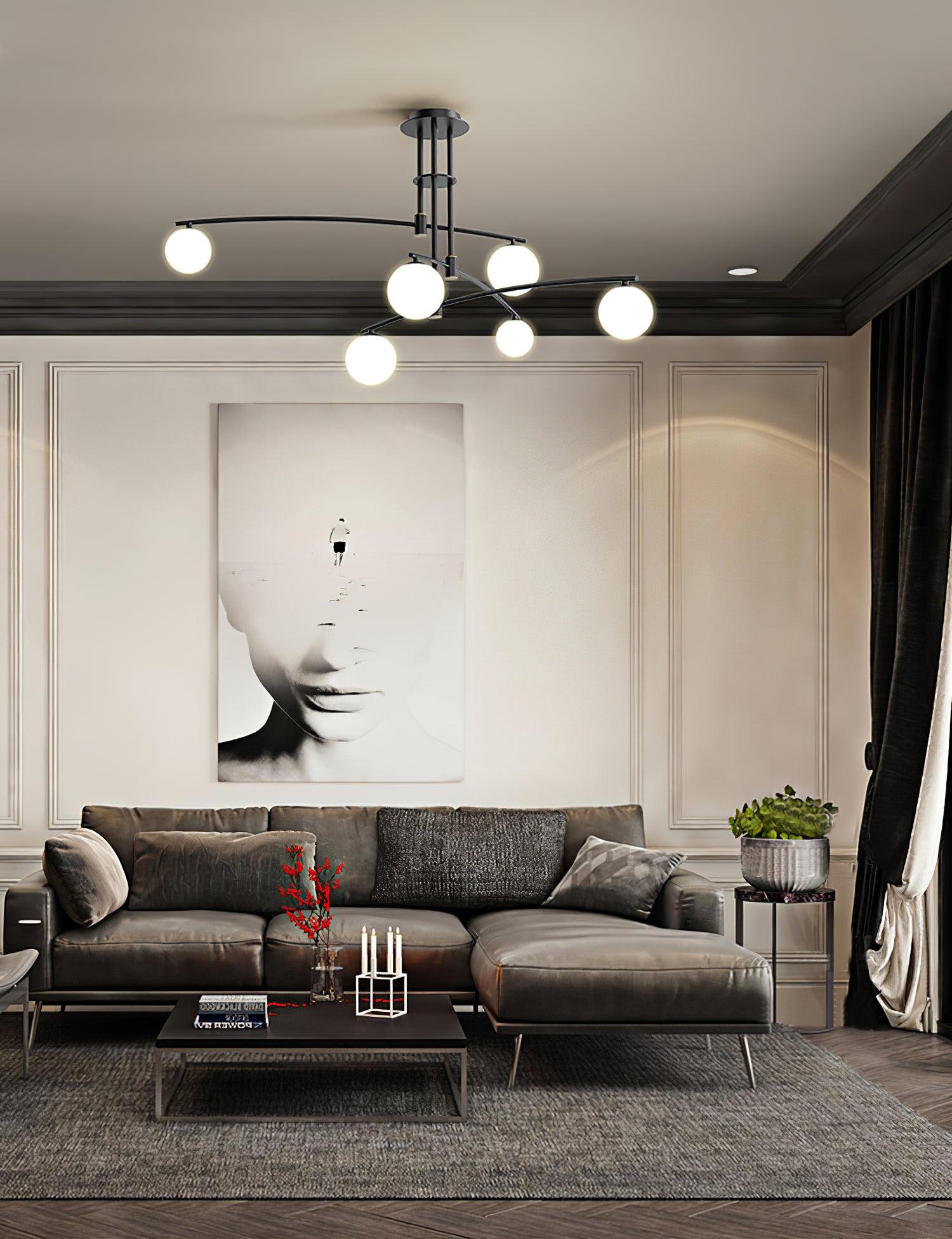 Lustra Kronleuchter Lang Arm Modern 6 Licht-Letslighting