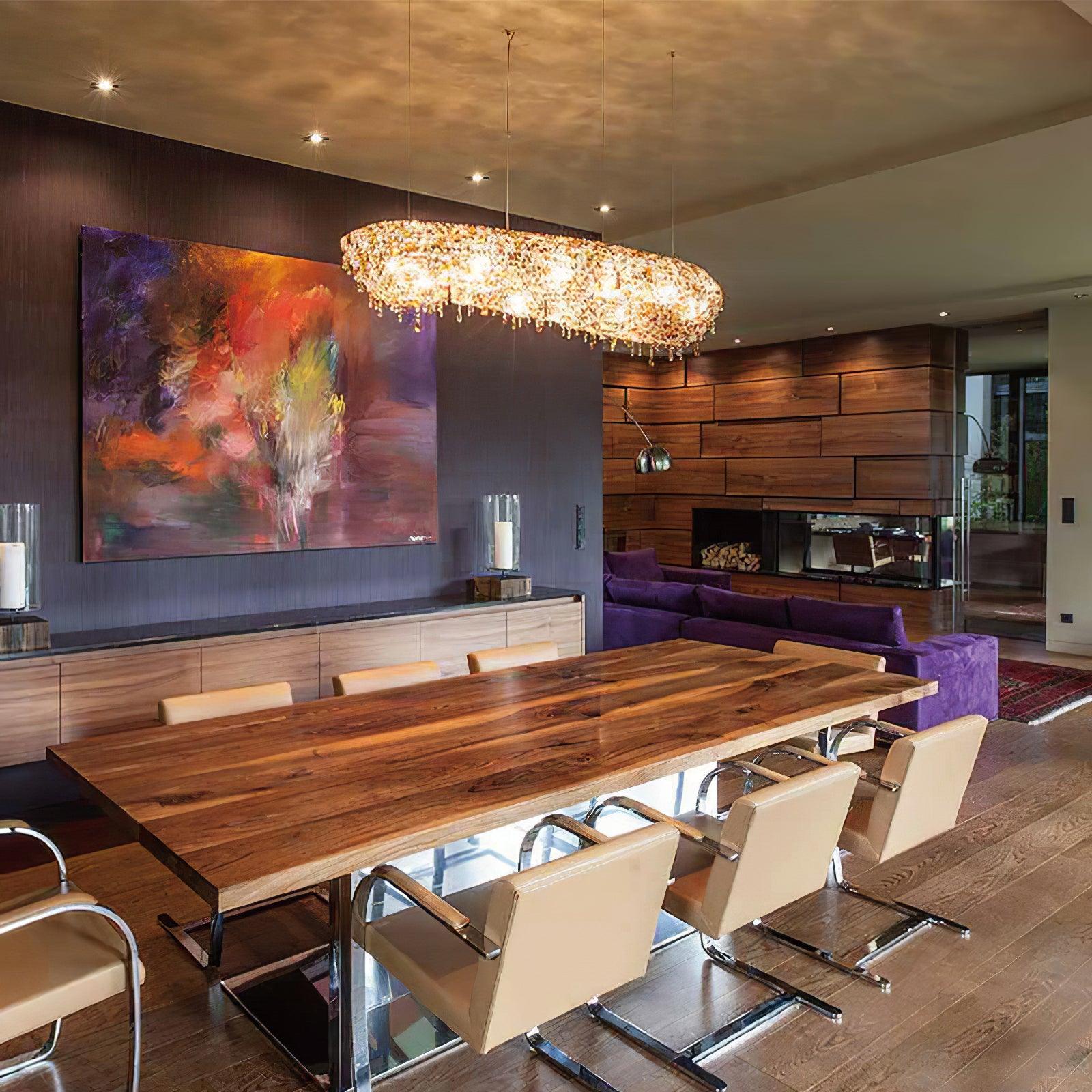 Aeliora Embellished Crystal Pendant Light - Blowlighting