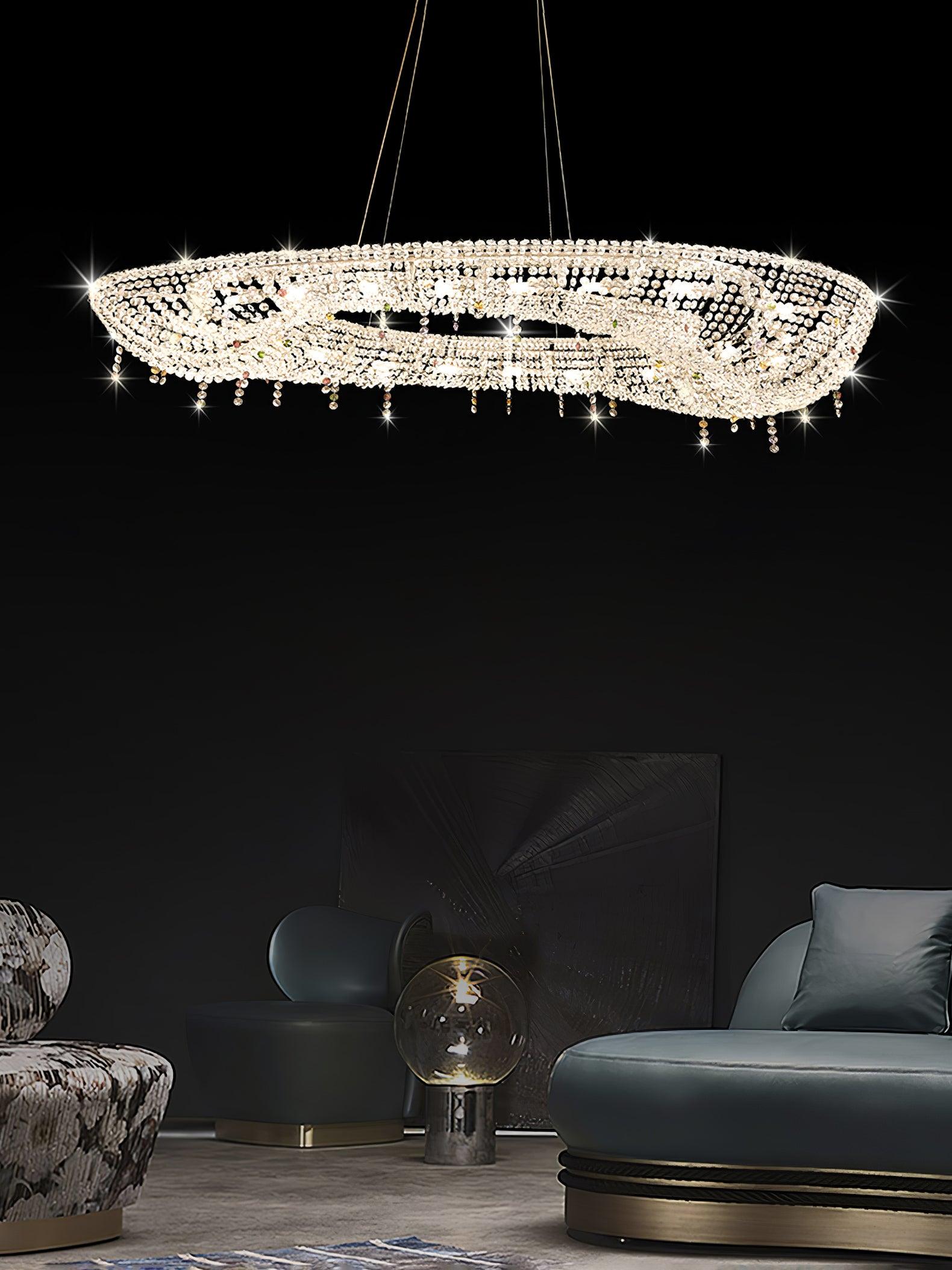 Aeliora Embellished Crystal Pendant Light - Blowlighting