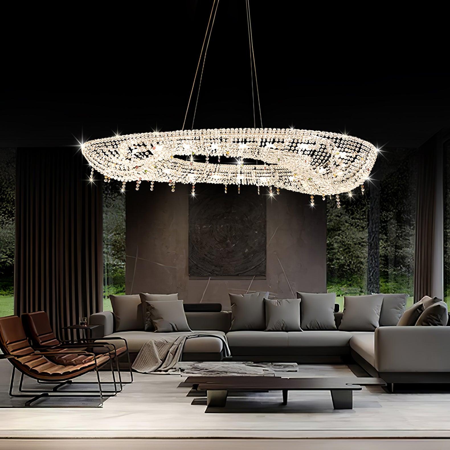 Aeliora Embellished Crystal Pendant Light - Blowlighting