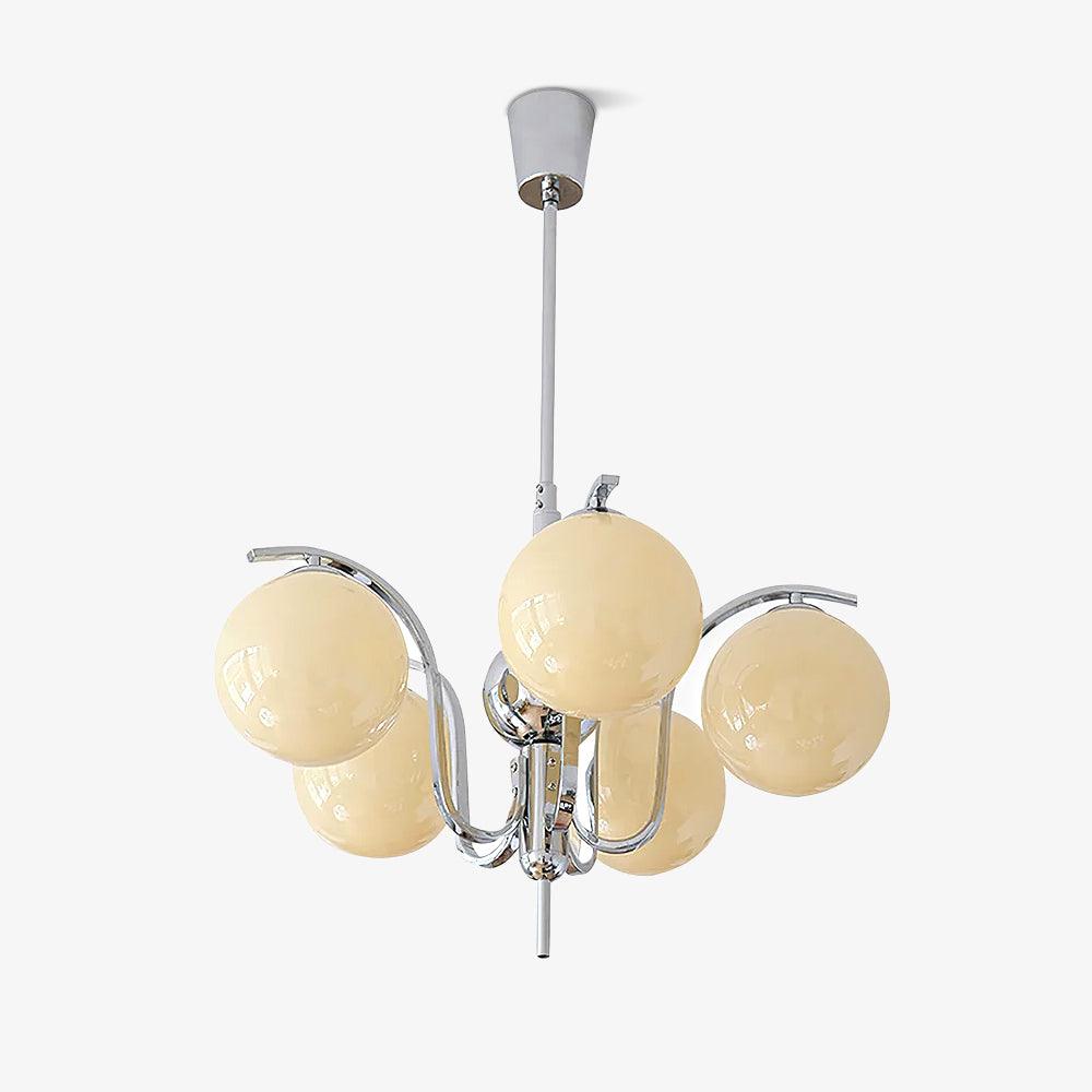 Lustra Kronleuchter Chrom Glas Modo Deco Elegant-Letslighting