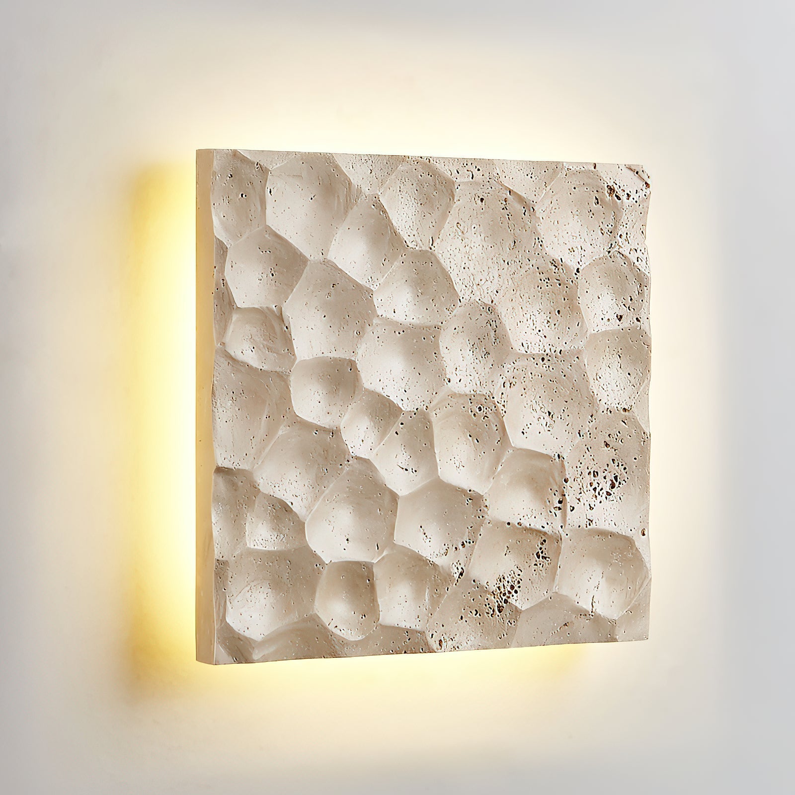 Vedoreth Individual Creativity Panel Travertine Sconce Wall Lamp - Letslighting