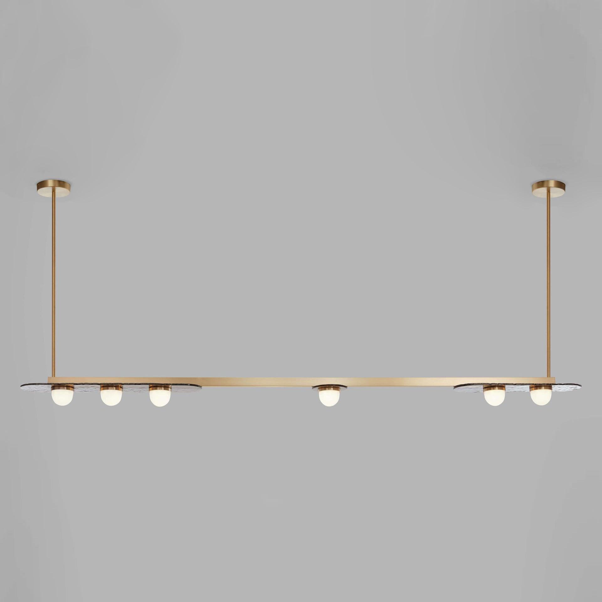 Lustra Kronleuchter LED Linear Goldrahmen-Letslighting