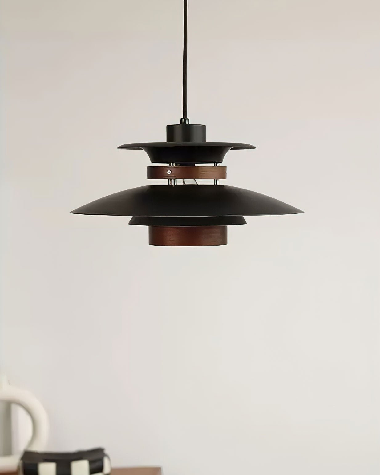 Solara Pendelleuchte Holz Schichtschirm Nordic Esszimmer-Letslighting