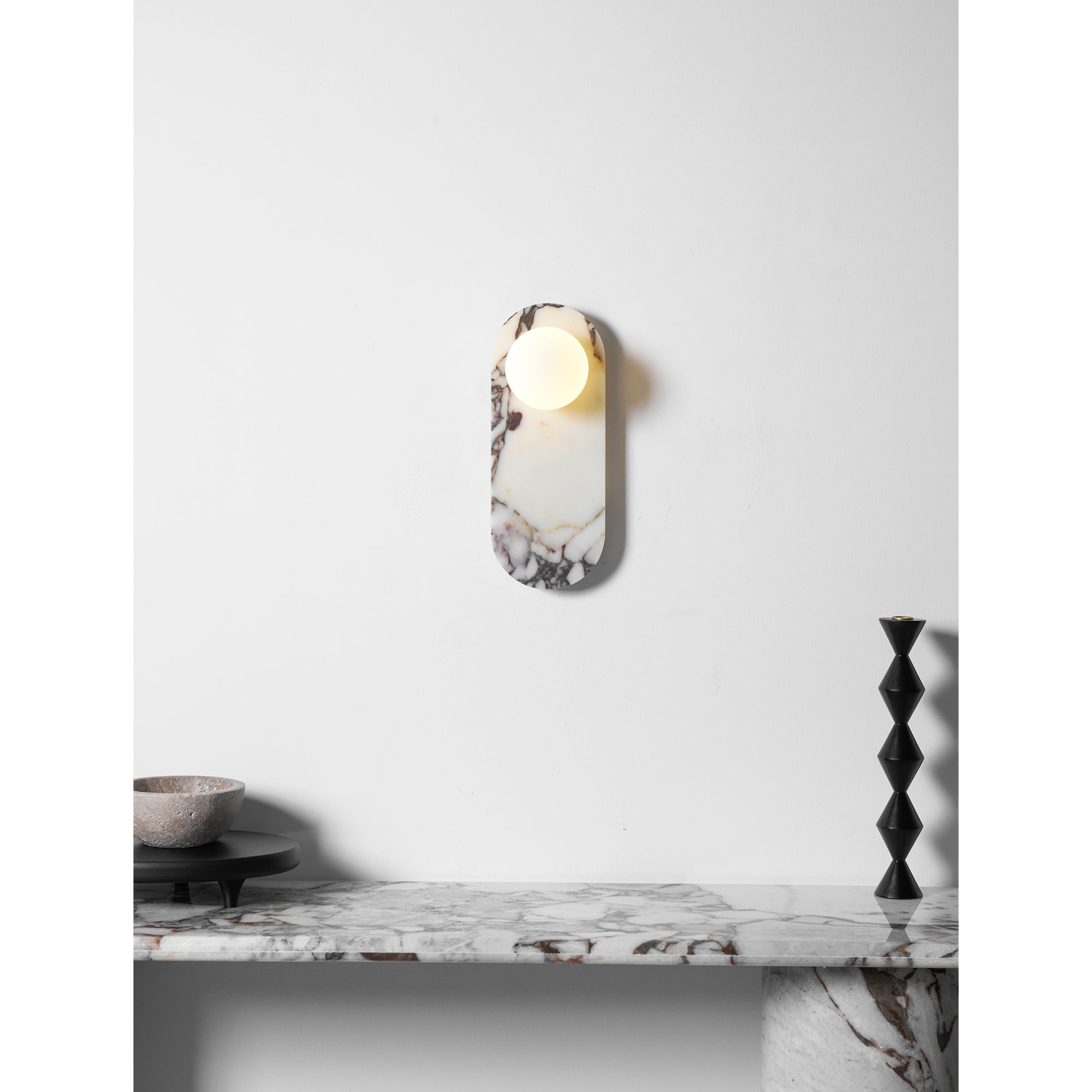 Covelyra Modern Minimalist Marble Glass Wall Lamp - Letslighting