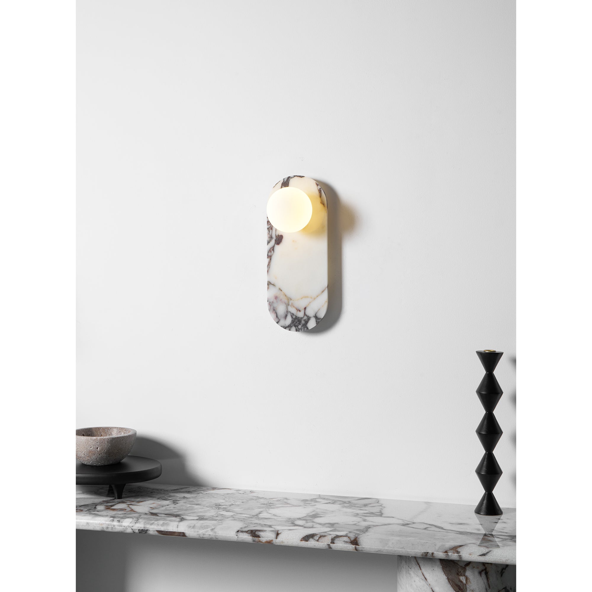 Covelyra Modern Minimalist Marble Glass Wall Lamp - Letslighting