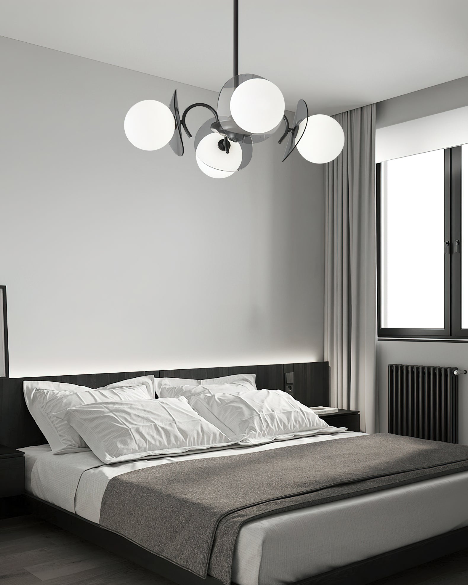 Aurora Kronleuchter Globus Arm Skulptural-Letslighting