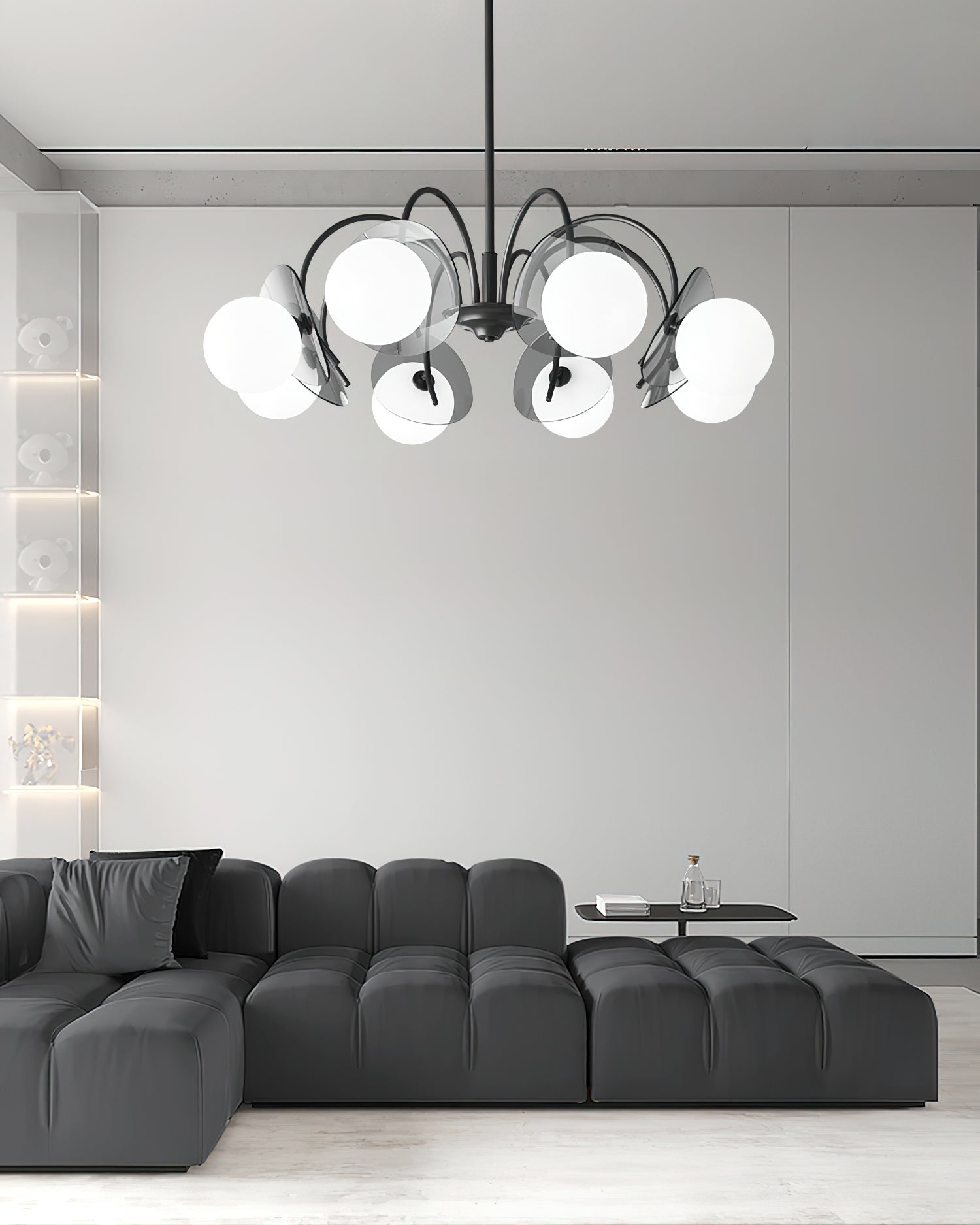 Aurora Kronleuchter Globus Arm Skulptural-Letslighting