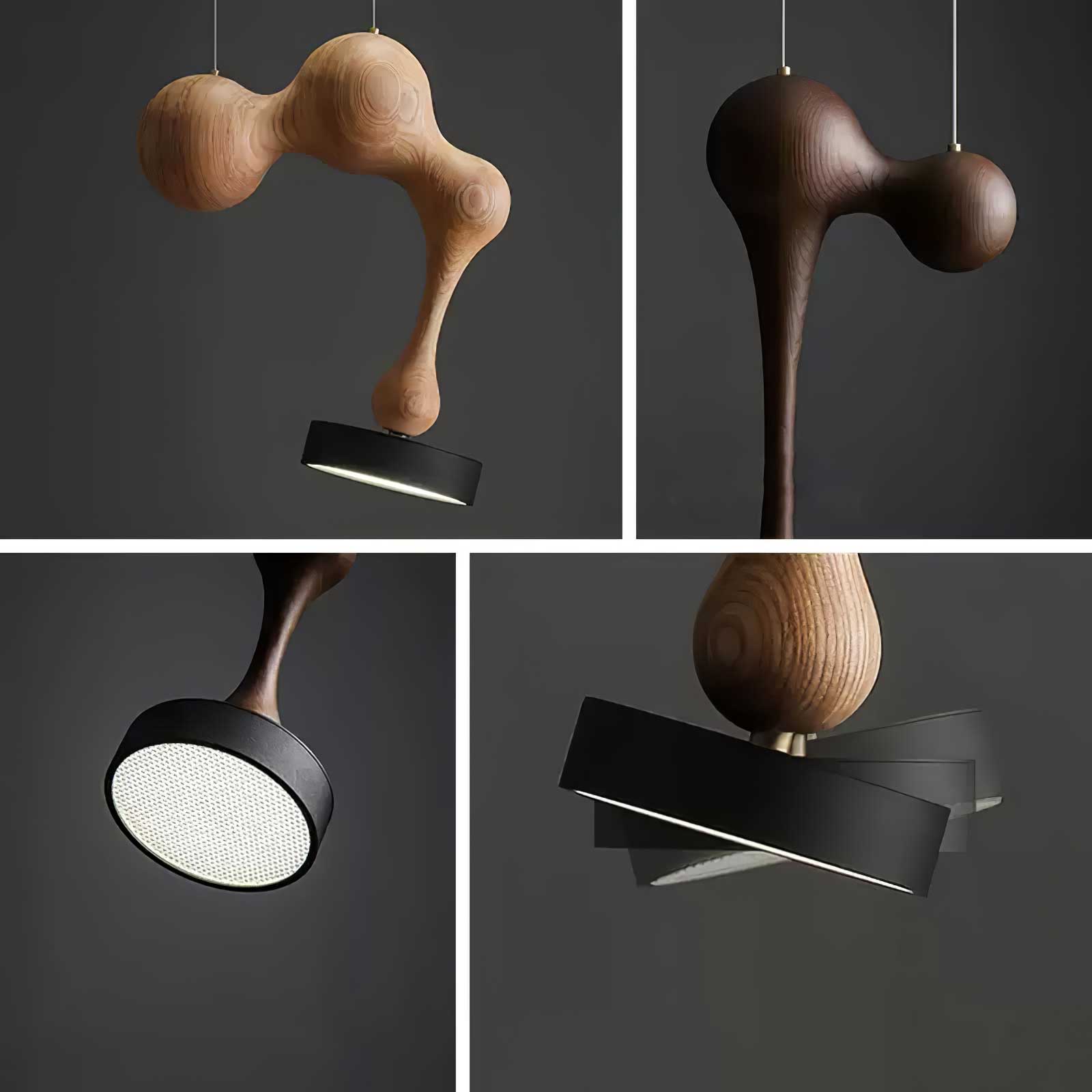 Drovia Rustikale Pendelleuchte aus Holz-Letslighting