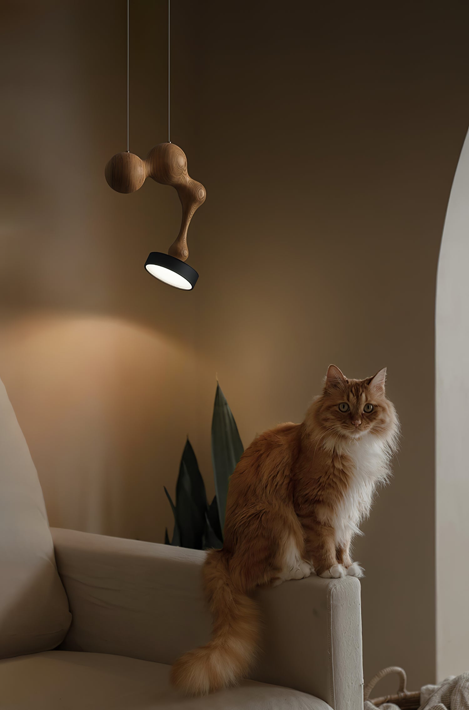 Drovia Rustikale Pendelleuchte aus Holz-Letslighting