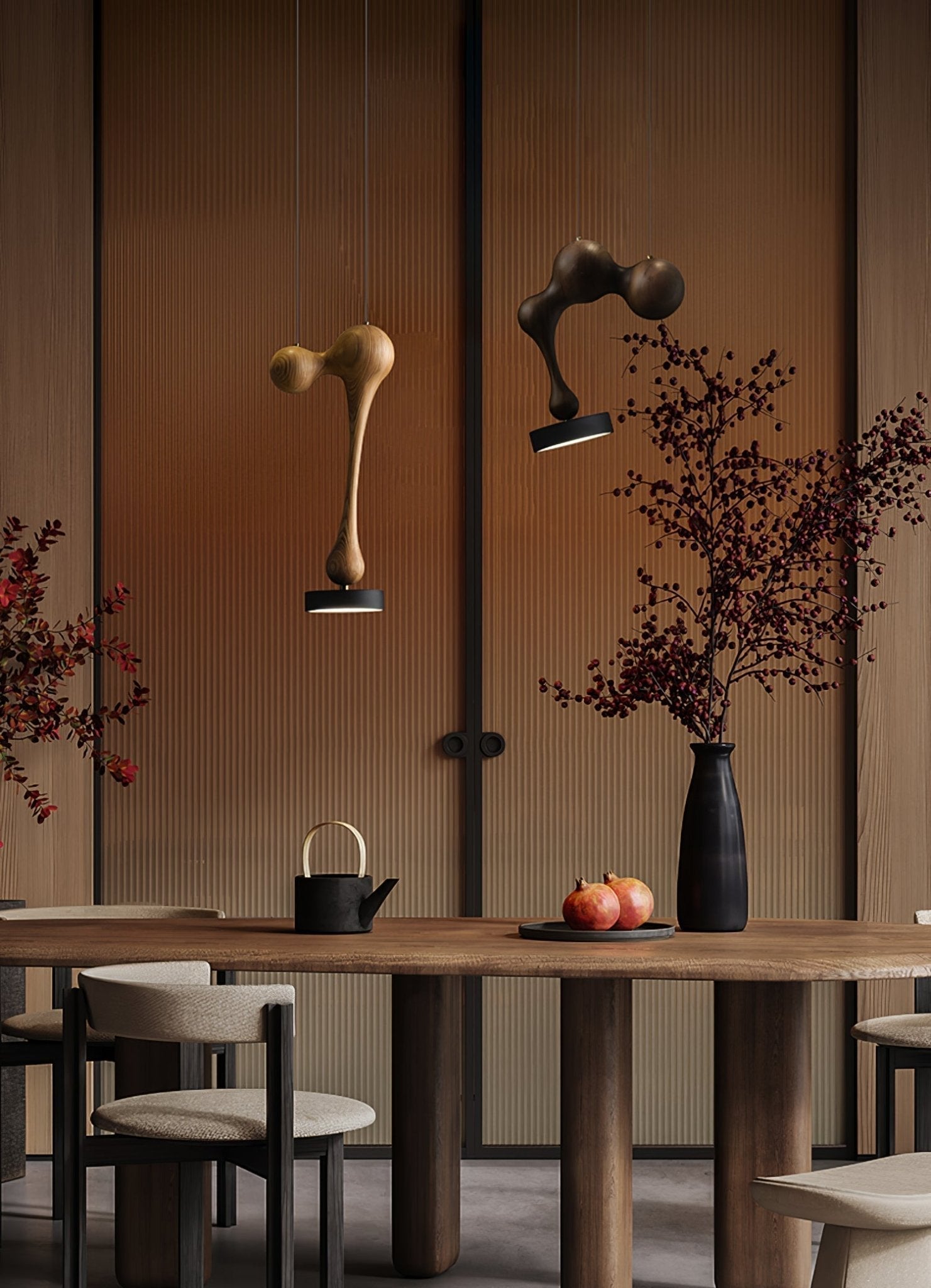 Drovia Rustikale Pendelleuchte aus Holz-Letslighting