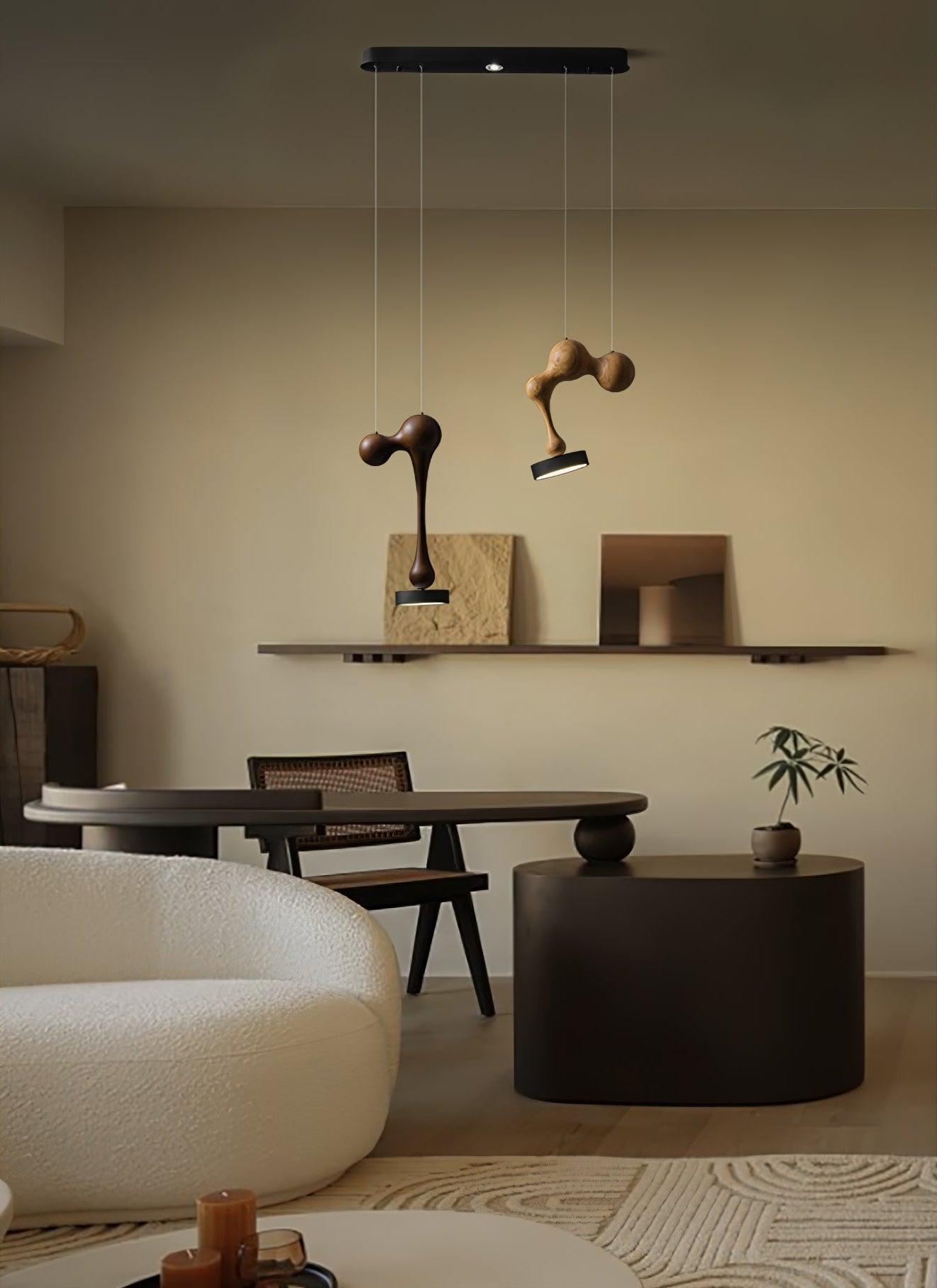 Drovia Rustikale Pendelleuchte aus Holz-Letslighting