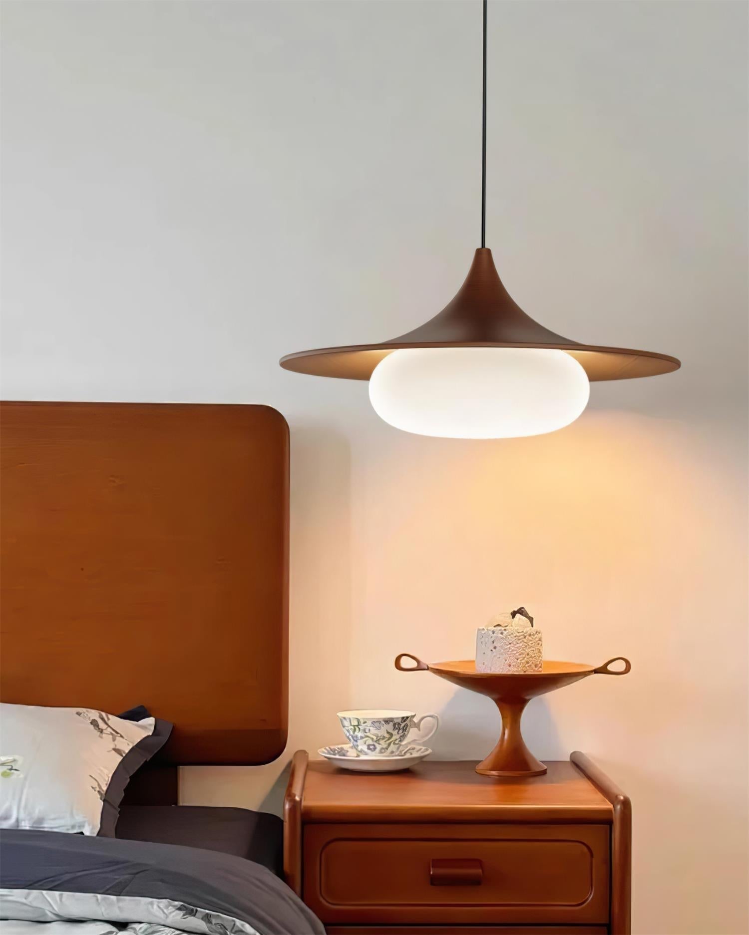 Ovelis Pendelleuchte Modern Holz Glas-Letslighting