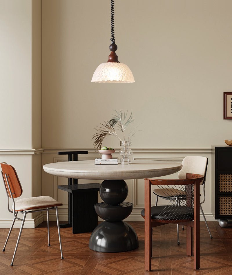 Nydoreth Eleganz Vintage Kunst Holz Pendelleuchte-Letslighting