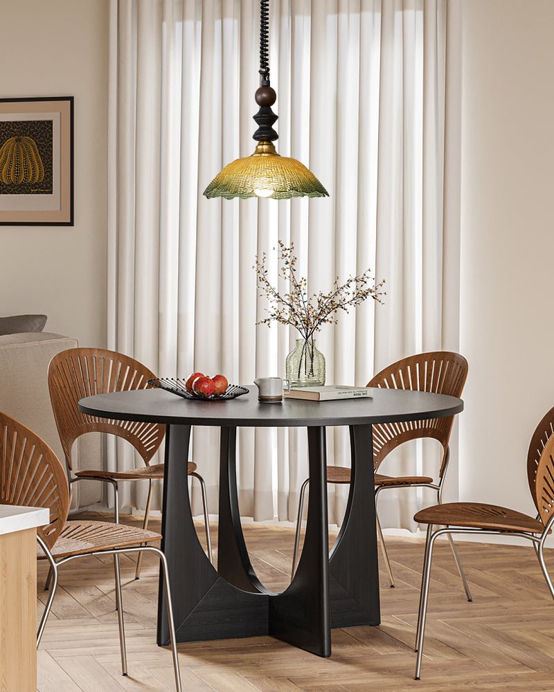 Nydoreth Eleganz Vintage Kunst Holz Pendelleuchte-Letslighting