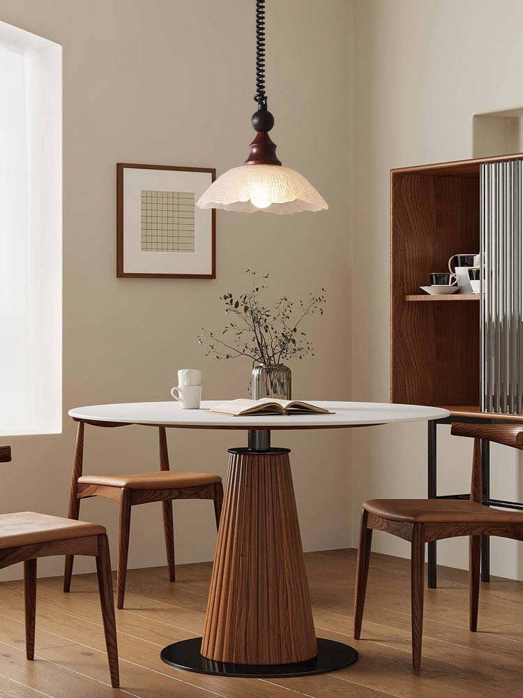 Nydoreth Eleganz Vintage Kunst Holz Pendelleuchte-Letslighting