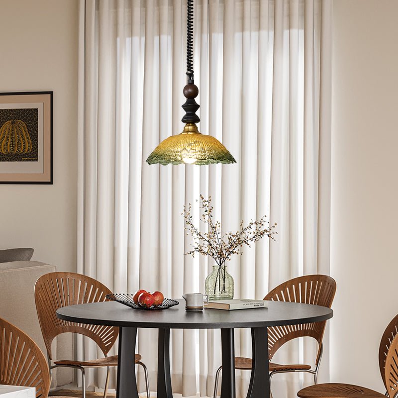 Nydoreth Eleganz Vintage Kunst Holz Pendelleuchte-Letslighting