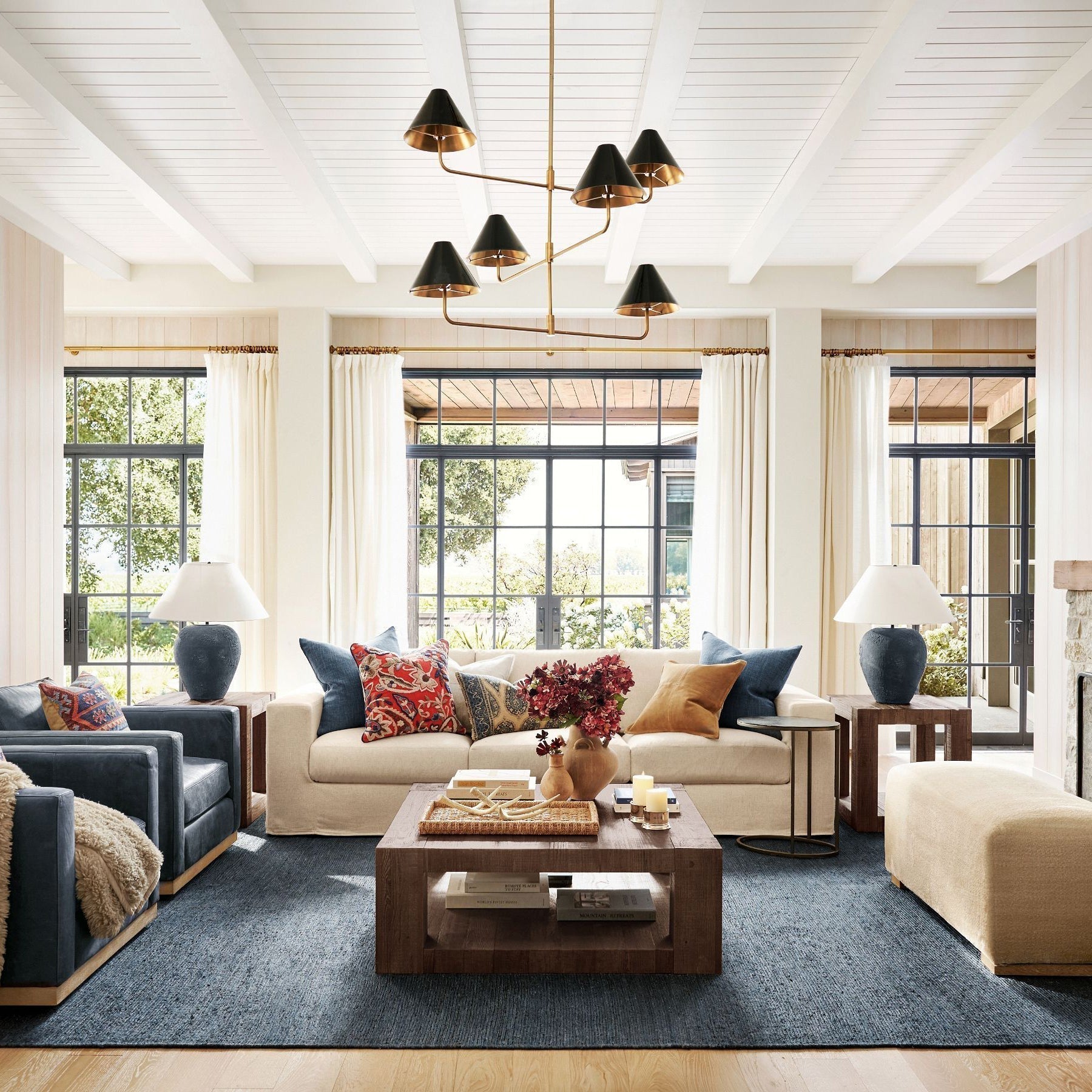 Zoruvyh Three Tier Vintage Industrial Fabric Metal Chandelier - Letslighting