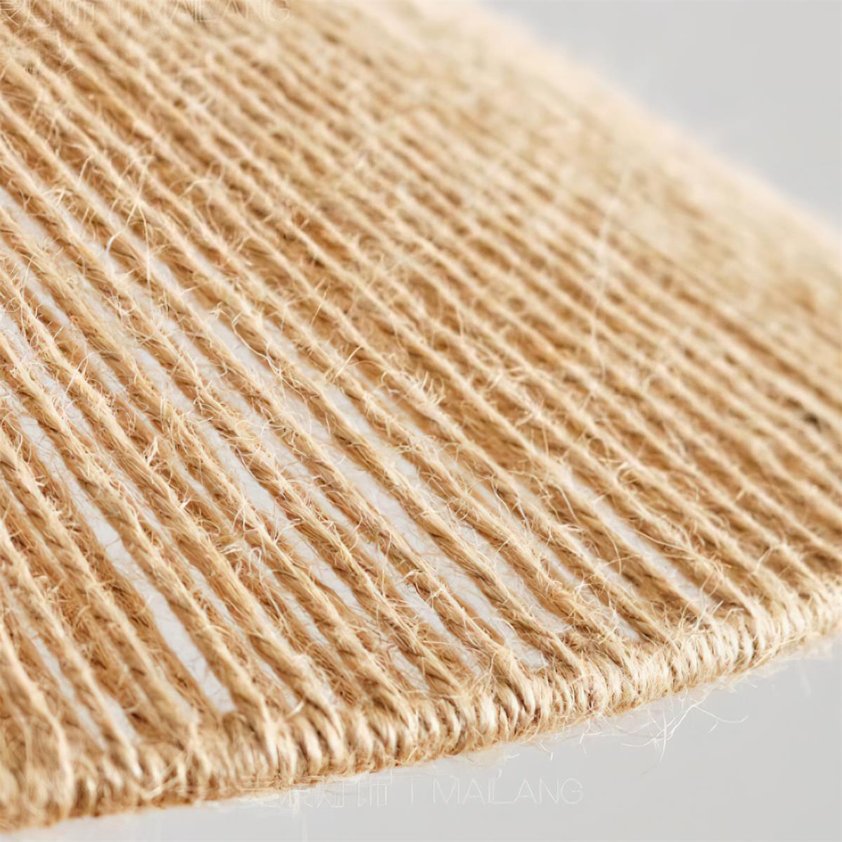 Fidoya Pendelleuchte Geflochtener Rattan Kegel mit Warmem-Letslighting