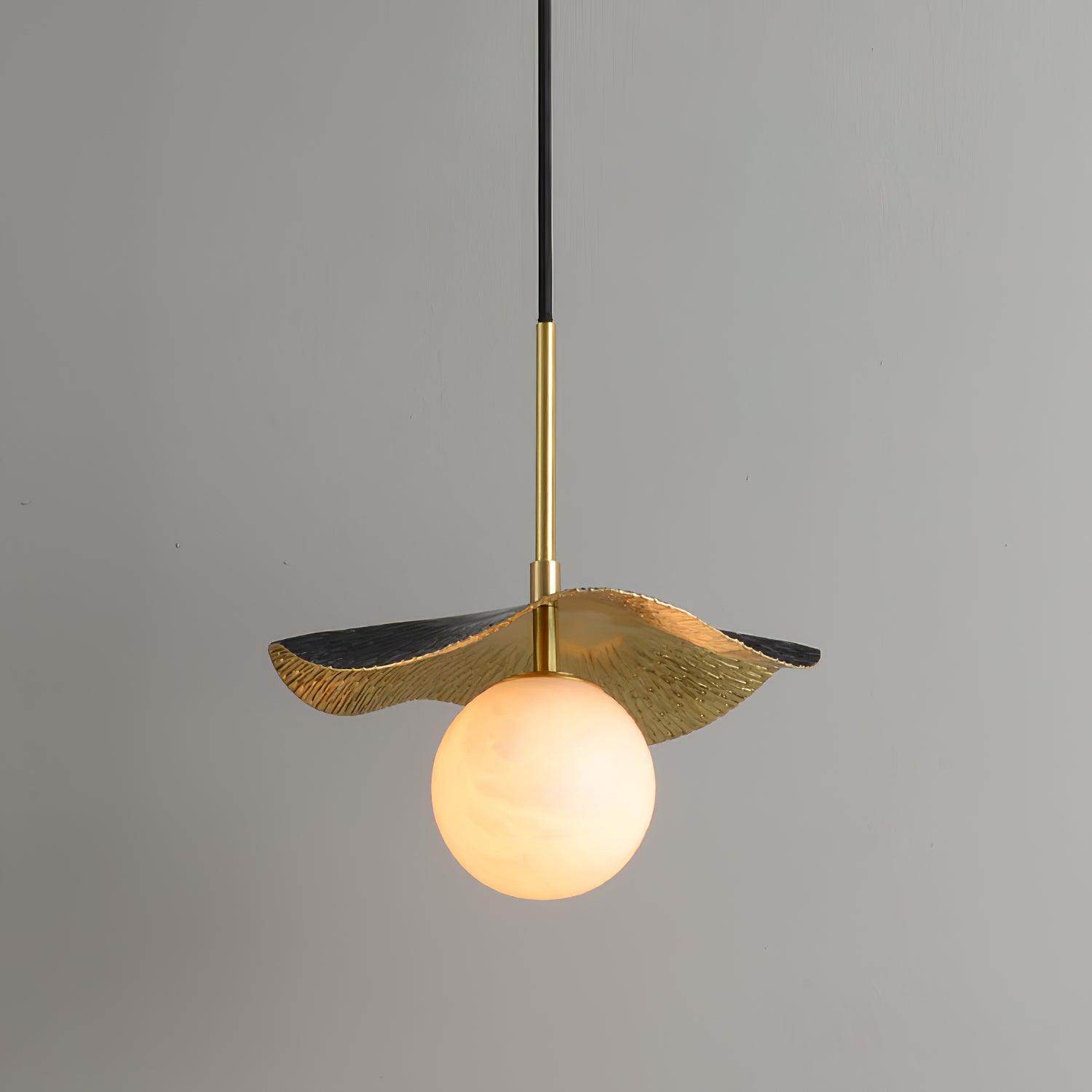 Ivvynen Leaf Canopy Alabaster Pendant Light - Neutralighting