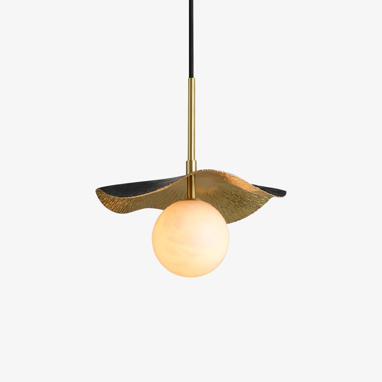 Ivvynen Leaf Canopy Alabaster Pendant Light - Neutralighting