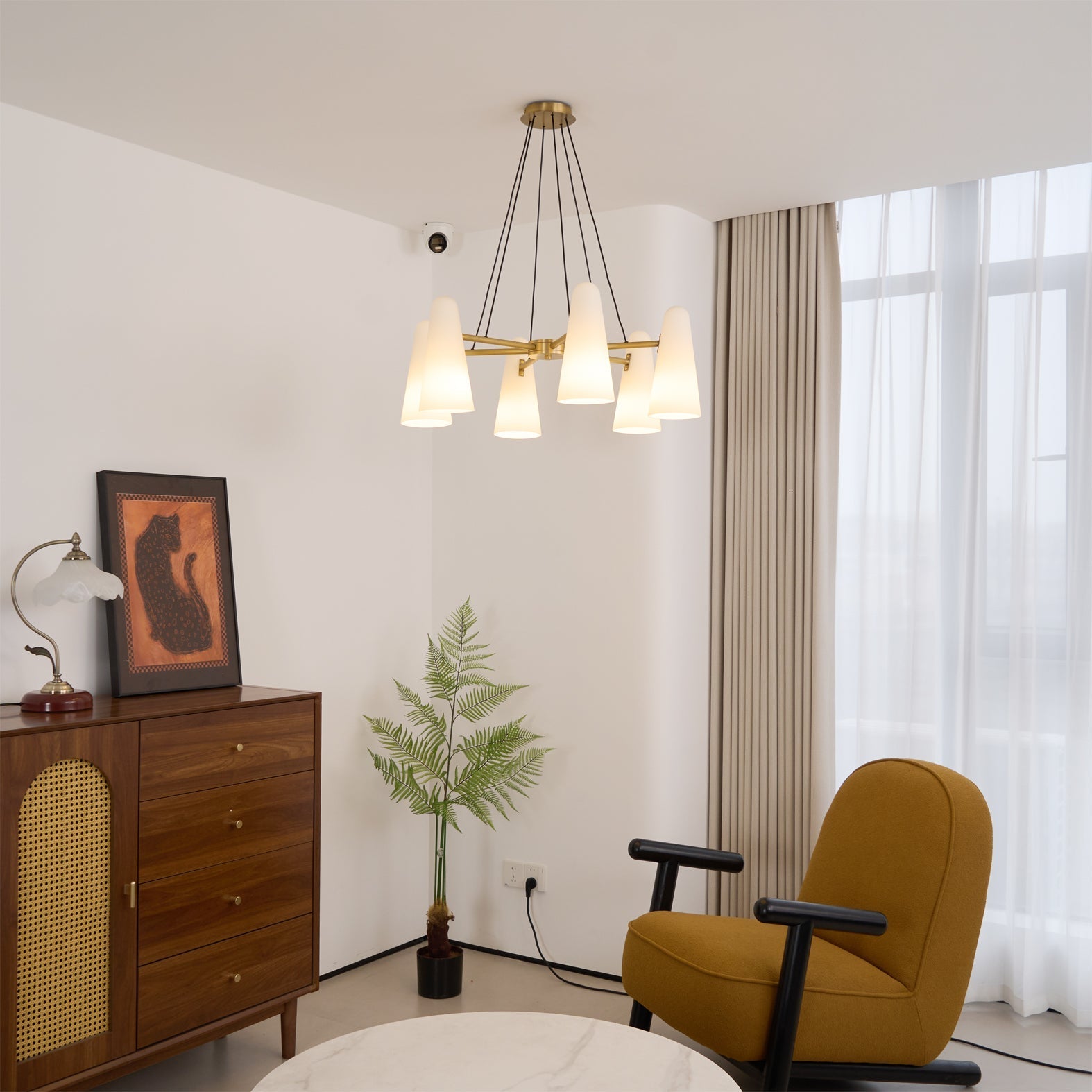 Artemis Chandelier Cone-Shaped-Letslighting