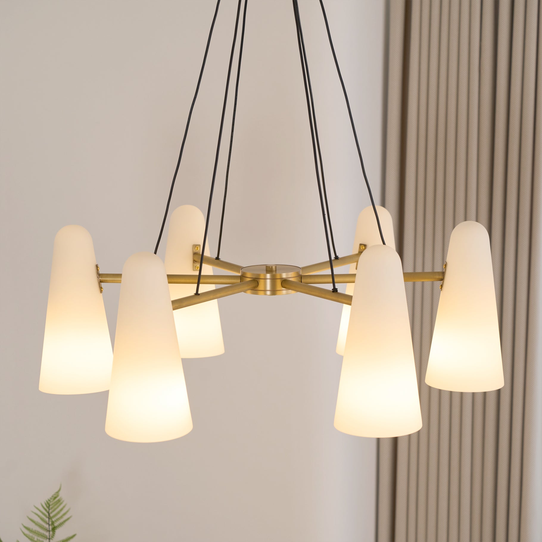 Artemis Chandelier Cone-Shaped-Letslighting