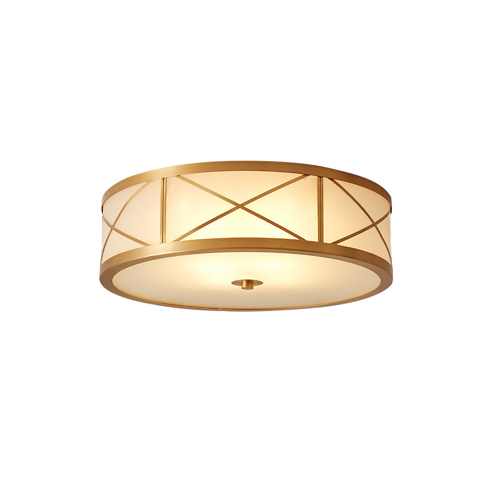 Vovene Moderne Deckenleuchte aus Messing und Glas-Letslighting