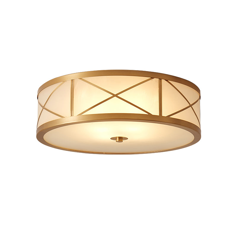 Vovene Moderne Deckenleuchte aus Messing und Glas-Letslighting