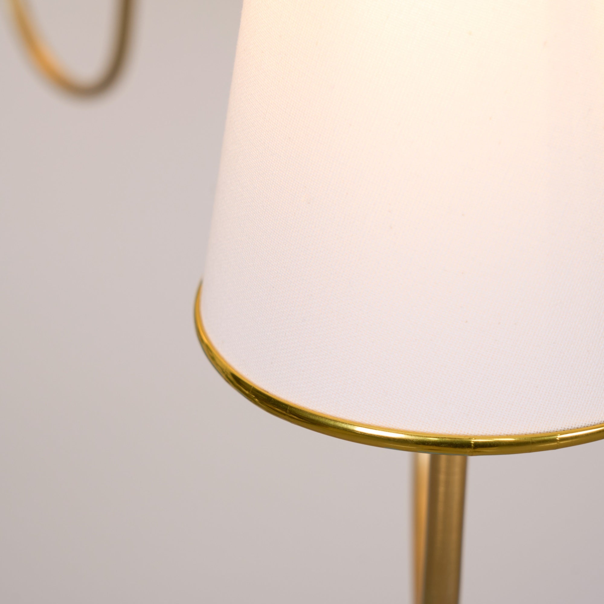 Elirora Eleganter Vintage Messing-Stoff-Kronleuchter-Letslighting