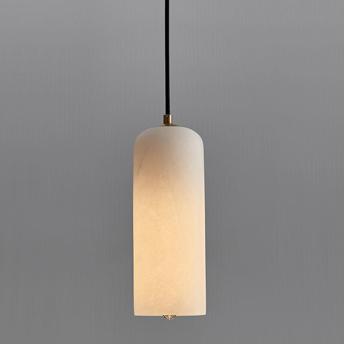Zashayra Cylindrical Alabaster Pendant Light - Blowlighting