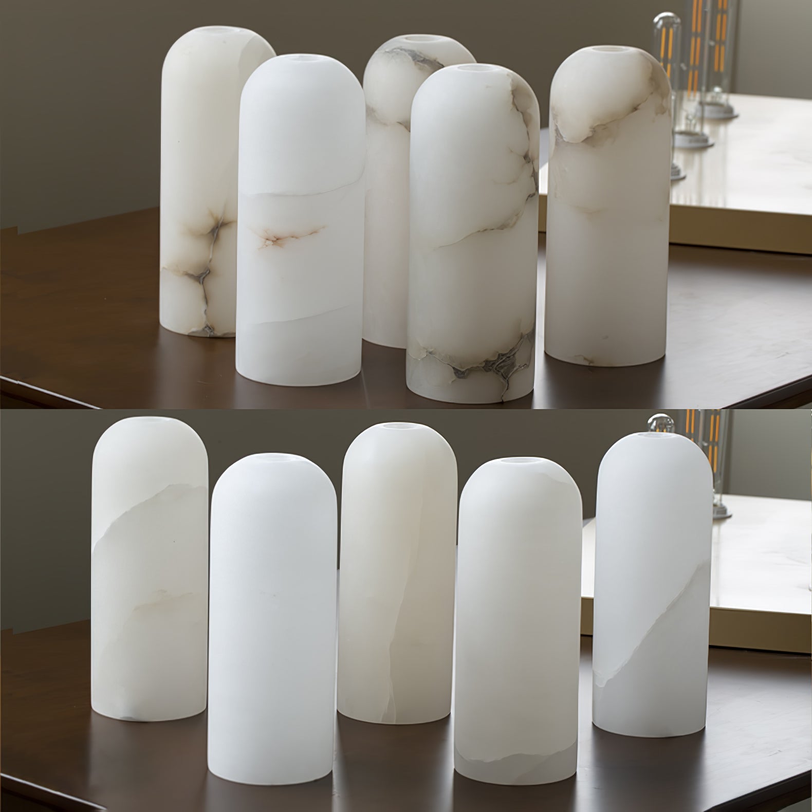 Vaelara Pendant Alabaster Wall Light - Neutralighting