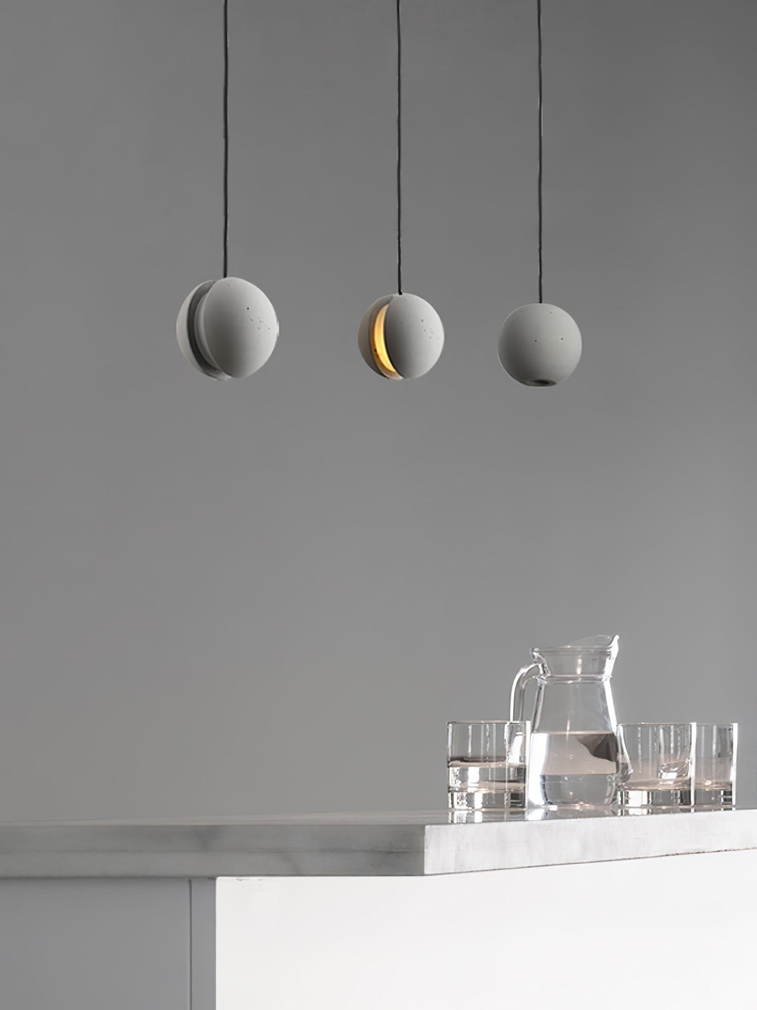 Moon Concrete Pendant Lamp - Blowlighting