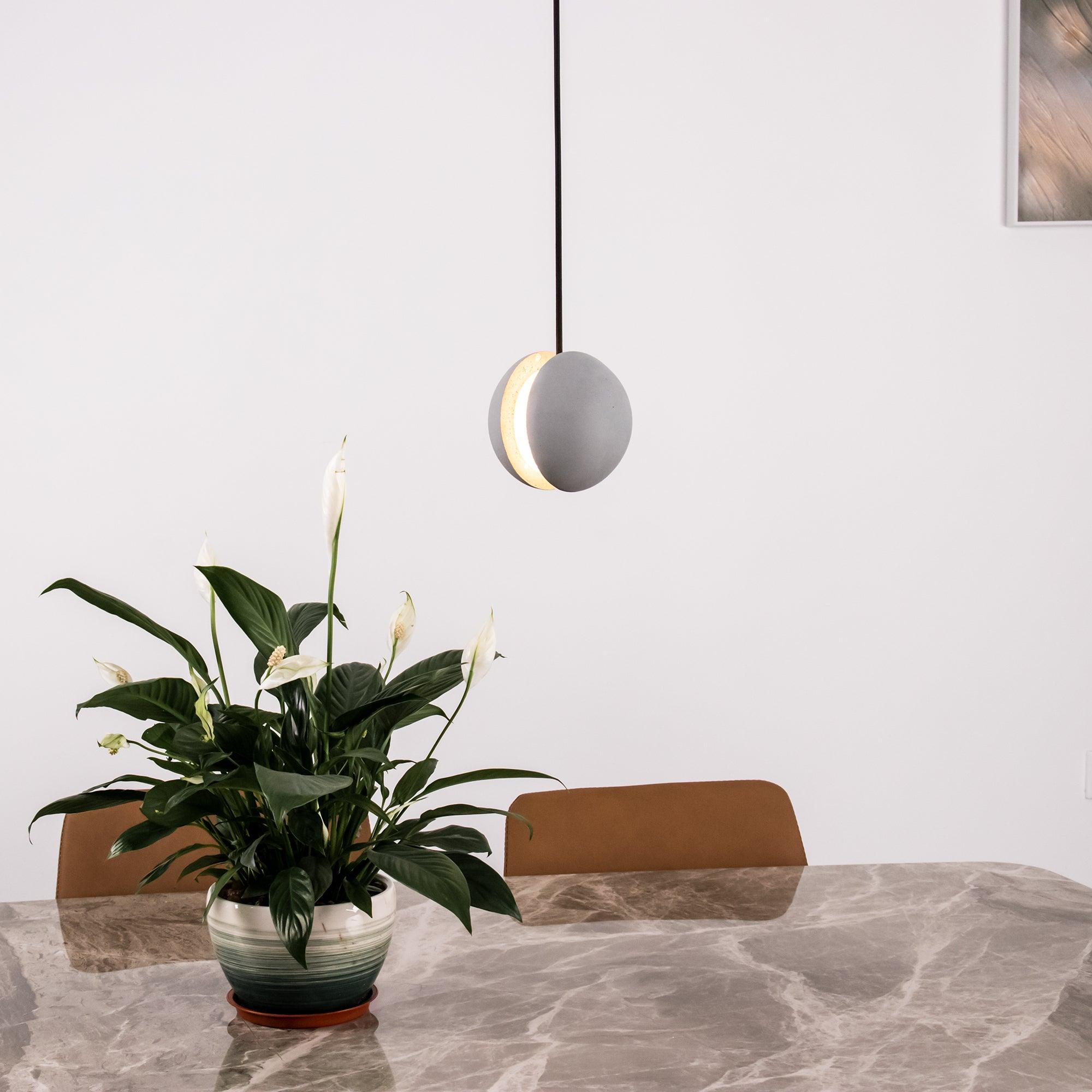Moon Concrete Pendant Lamp - Blowlighting