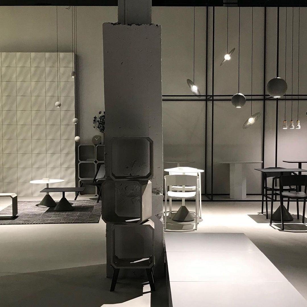 Moon Concrete Pendant Lamp - Blowlighting