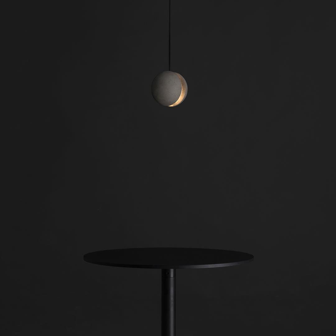 Moon Concrete Pendant Lamp - Blowlighting