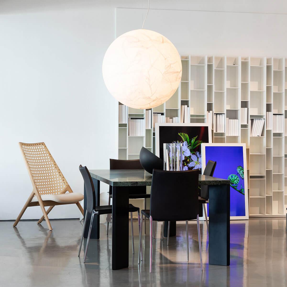 Globe Minimalistische Seiden-Pendelleuchte-Letslighting