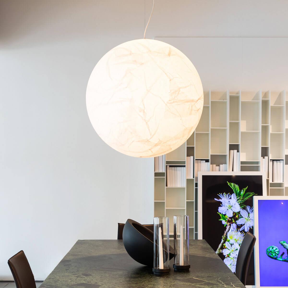 Globe Minimalistische Seiden-Pendelleuchte-Letslighting
