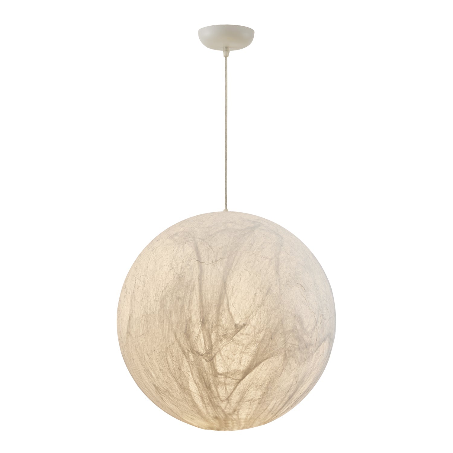 Globe Minimalistische Seiden-Pendelleuchte-Letslighting