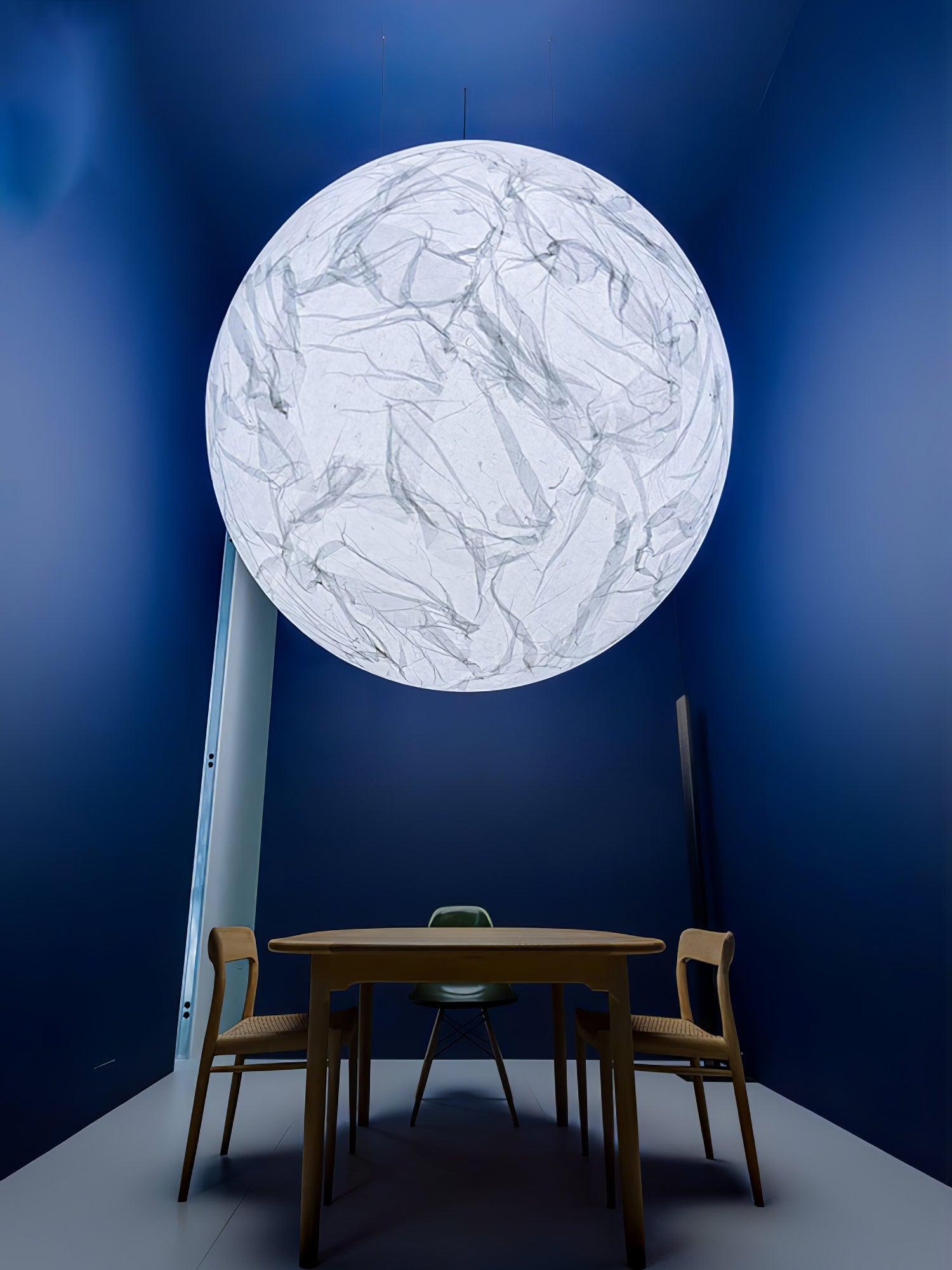 Globe Minimalistische Seiden-Pendelleuchte-Letslighting