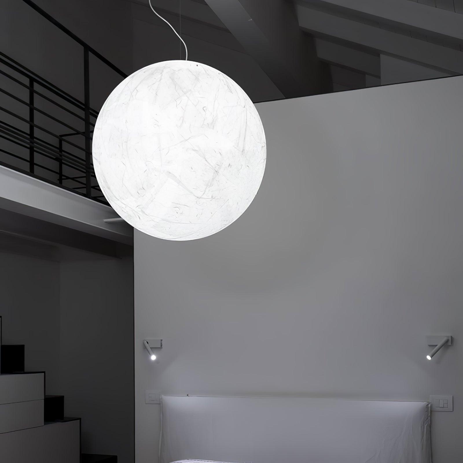 Globe Minimalistische Seiden-Pendelleuchte-Letslighting