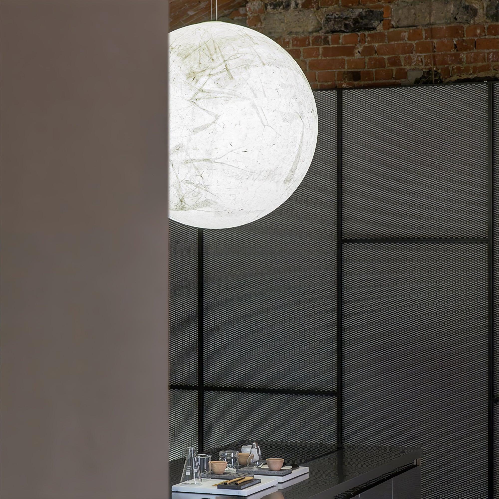 Globe Minimalistische Seiden-Pendelleuchte-Letslighting