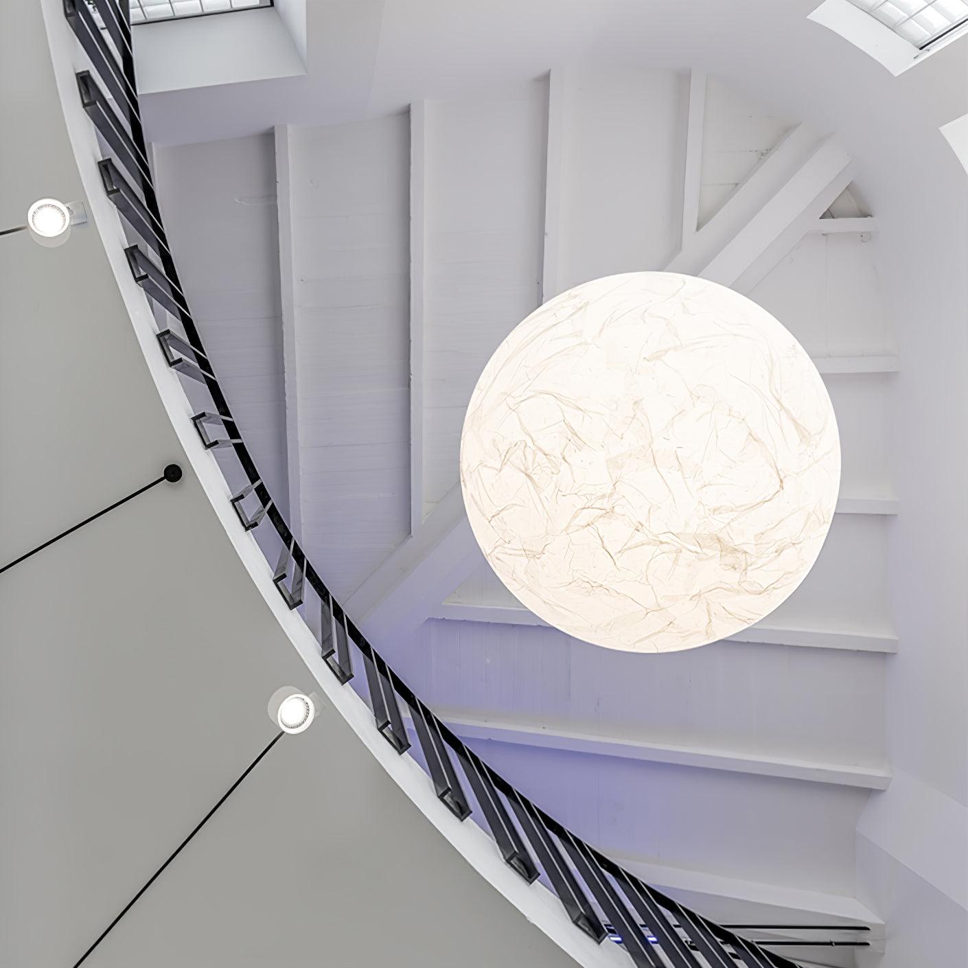 Globe Minimalistische Seiden-Pendelleuchte-Letslighting