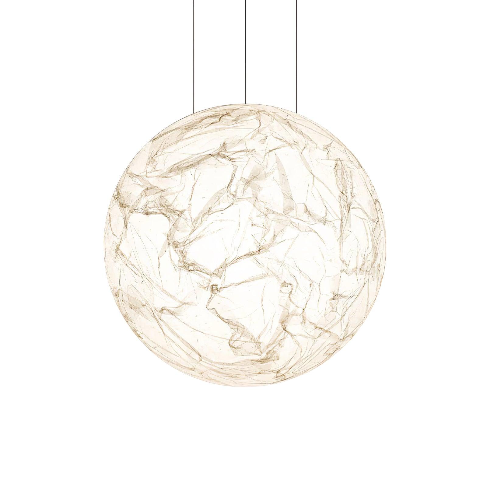 Globe Minimalistische Seiden-Pendelleuchte-Letslighting