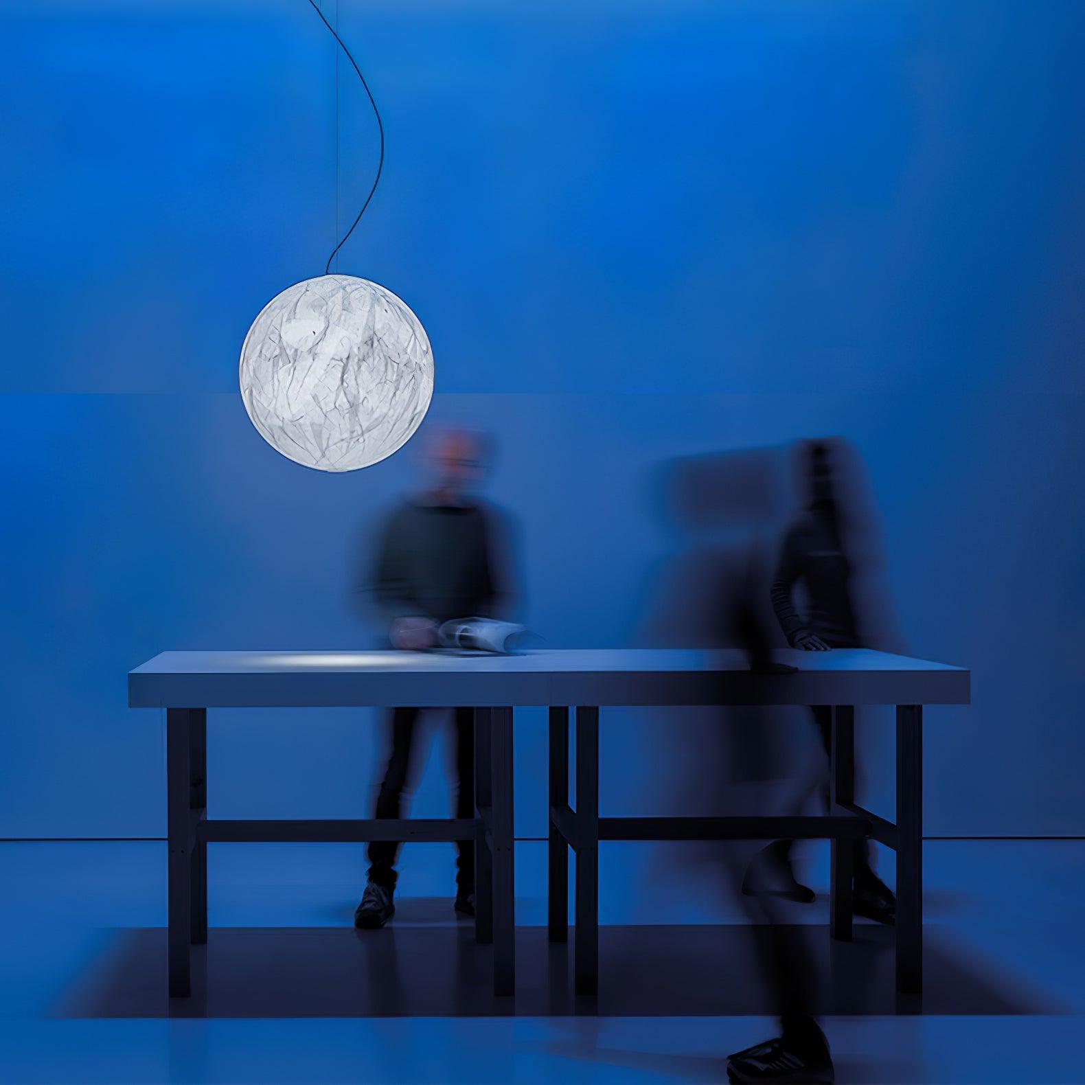 Globe Minimalistische Seiden-Pendelleuchte-Letslighting